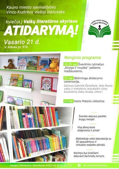 Vaikų literatūros kyriaus atodarymas