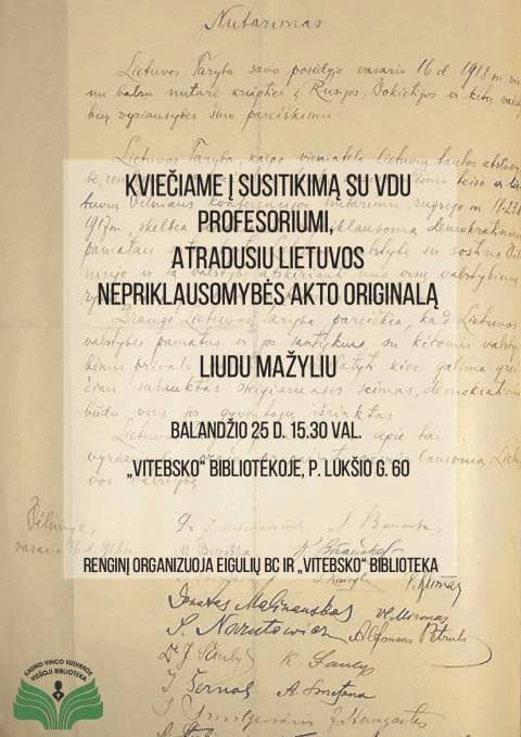susitikimas su Mažyliu