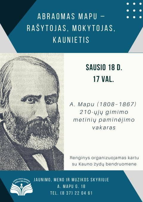 Abraomas Mapu – rašytojas, mokytojas, kaunietis (4)
