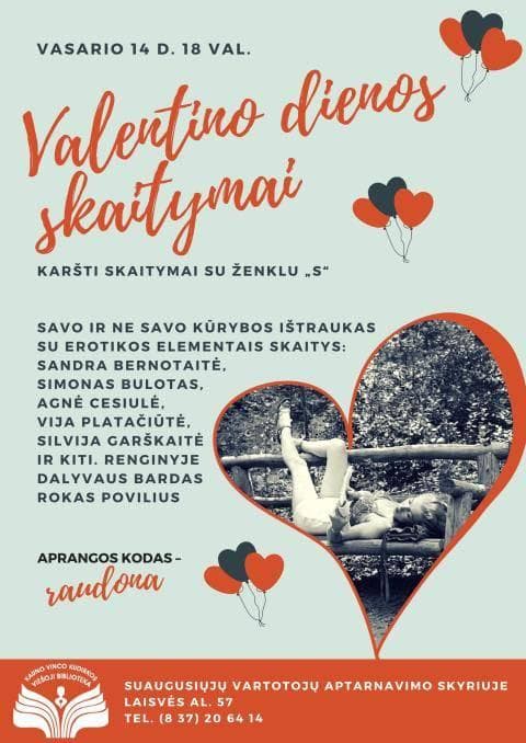 valentino dienos skaitymai