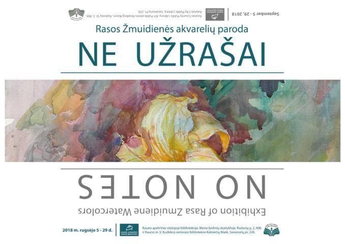 Rasa Zmuidiene Ne Uzrasai Plakatas